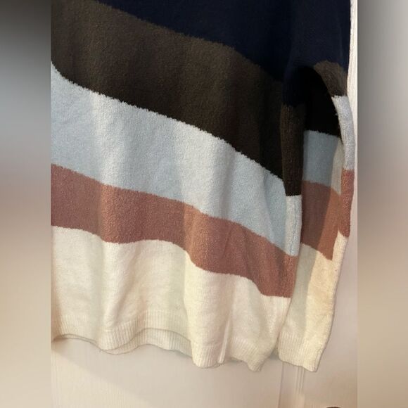 Promesa sweater colorblock stripe M/L top pullover long sleeve EUC - Picture 8 of 15